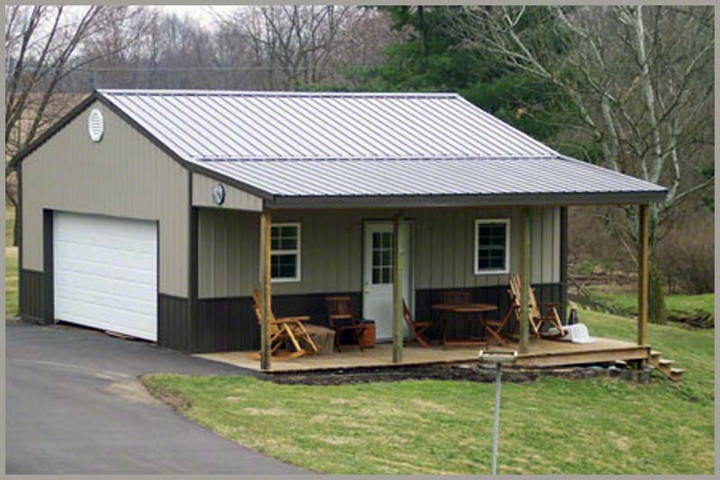 Steel Buildings garage_porch