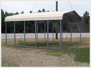Steel Buildings Carport Standard Style Top covered only